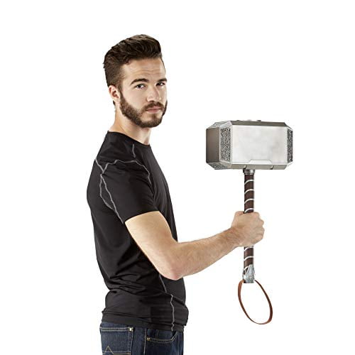 marvel legends series mjolnir electronic hammer