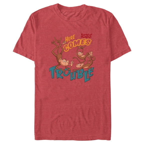 Men's Barrel of Monkeys Here Comes Trouble  Graphic T-Shirt