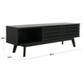 thumbnail image 3 of SAFAVIEH Esma Farmhouse 2 Shelf Rectangle Media Stand, Black (58.7 in. W x 15.2 in. D x 18.6 in. H), 3 of 15