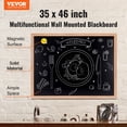 thumbnail image 3 of VEVOR Magnetic Chalk Board, Hanging Message Signs with Chalks, Vintage Chalkboard Sign, Rustic Brown Framed Calendar and Bulletin Combo Boards, 35"x46", Kitchen, Home Decor, Wedding, 3 of 10