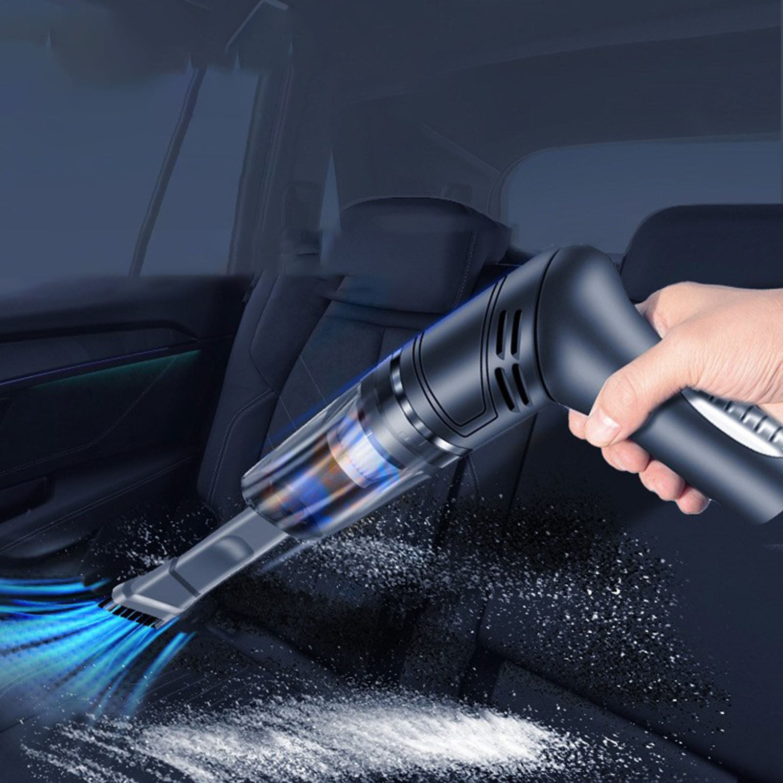 Yyeselk Handheld Vacuum, Powerful Hand-held Cordless Vacuum Cleaner,  Portable Vacuum with 120W Rechargeable Power Wet Dry Hand Held Car Vacuum  HEPA
