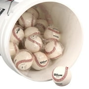 Wilson A1030 Champion Series SST Baseball, 36 Baseballs in a Bucket