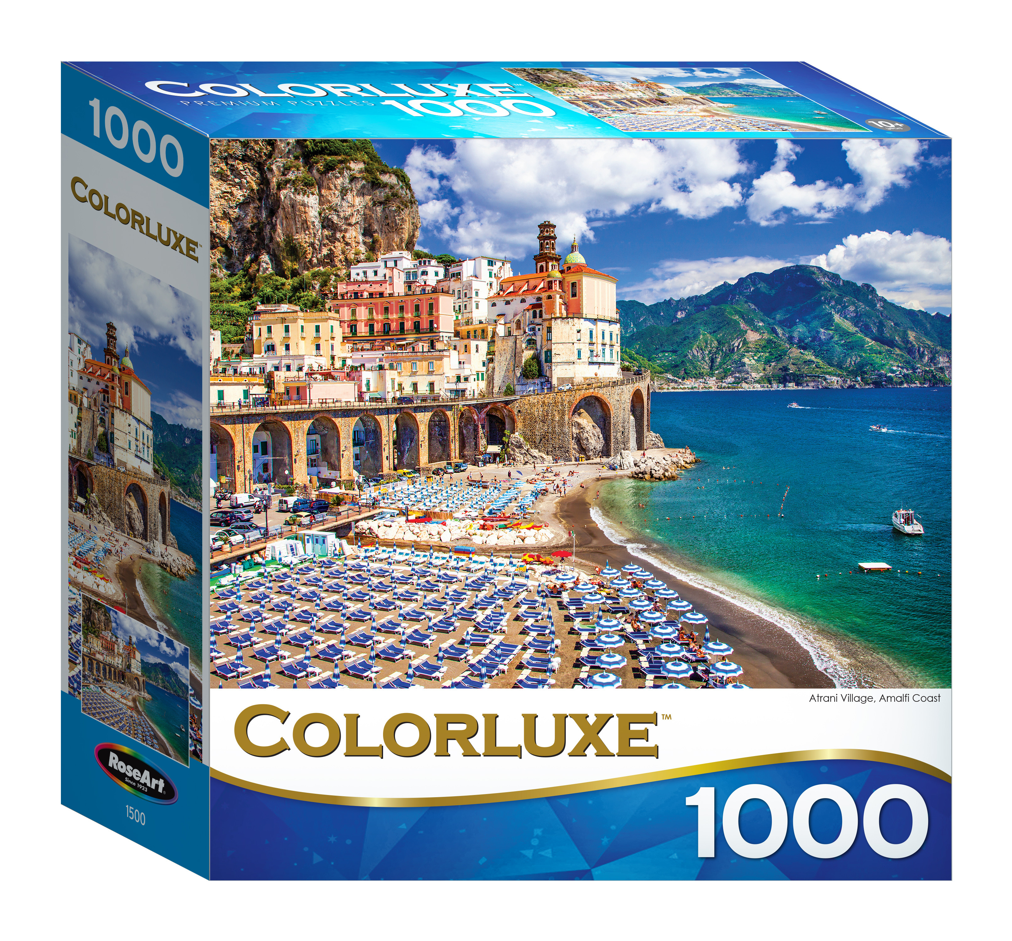 Roseart Colorluxe 1000 Piece Abrani Village, Amalfi Coast Adult Interlocking Jigsaw Puzzle