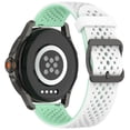 thumbnail image 3 of Two-Tone Breathable Silicone Watch Strap 20mm Stylish Comfortable Durable Easy to Use, 3 of 4