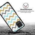 thumbnail image 2 of TJS for T-Mobile Revvl 6x Pro 5G / 6 Pro 5G Phone Case, Dual Layer Heavy Duty (Magnetic Mount Friendly) Shockproof Drop Protection Hybrid Cover (ZigZag), 2 of 7