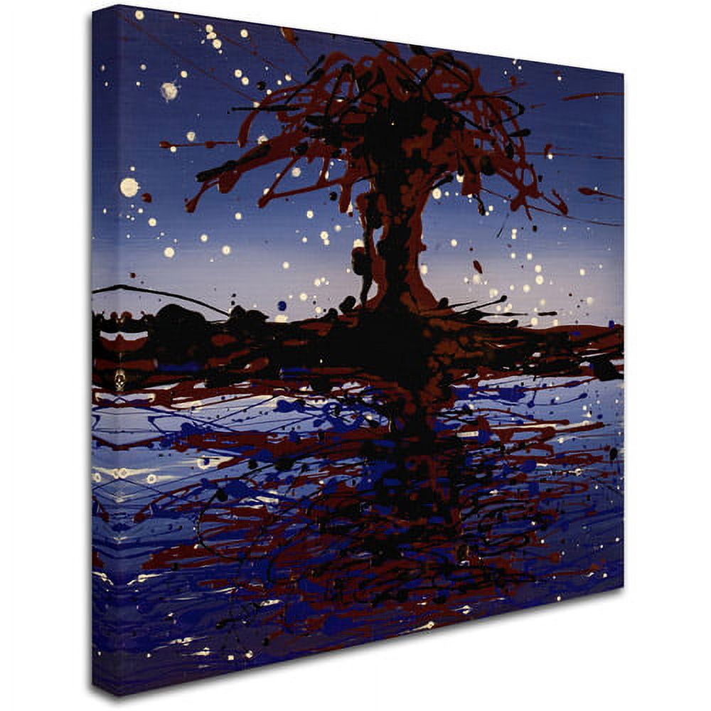 Trademark Fine Art "Lake Tree" Canvas Art by Roderick Stevens