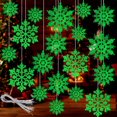 thumbnail image 1 of CUITING GuassLee 36 Pack Plastic Silver Snowflake Ornaments   Hanging Decorations for Christmas Tree, 1 of 7