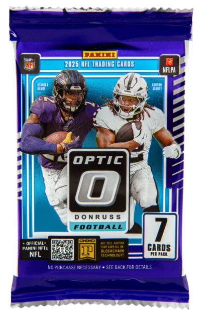 2025 Panini Donruss Optic Football Trading Card Mega Box Case