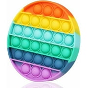 Popit Fidget Toy Rainbow Push Pop Bubble Sensory Toys For Stress Relief - Circle