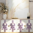 thumbnail image 5 of SMKE Easter Cabinet Bow Decor,Spring Holiday Door Bow with Bunny Ear,Festive Ribbon Accent,6PCS Large Easter Ribbon Bows 40 Inch Linen Bunny Print for Cabinet Door Wreath Home Holiday Spring Decor, 5 of 8