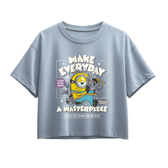 Minions 3 - Make Everyday A Masterpiece - Youth Girls Boxy T-Shirt