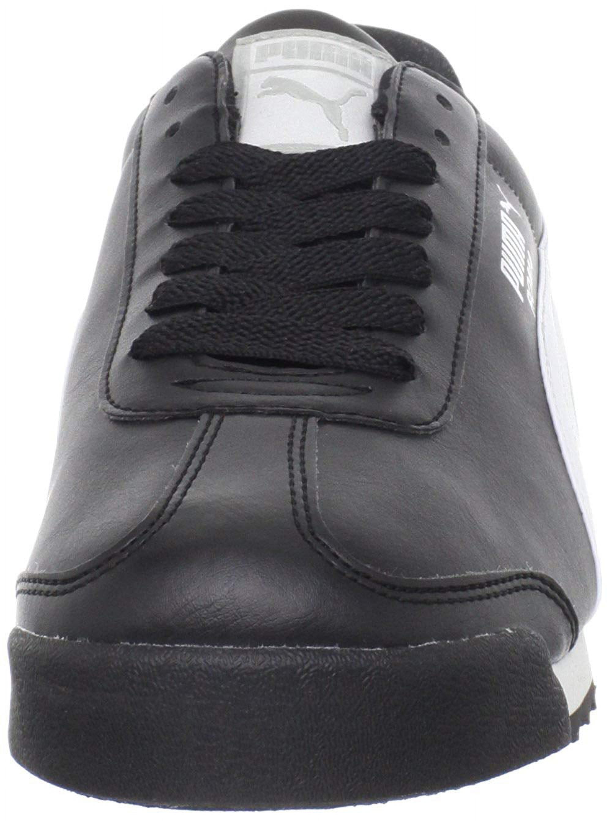 Puma Roma Basic Men's Shoes Black/White/Puma Sliver 353572-11 - image 5 of 7