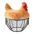 thumbnail image 1 of Cesta para huevos, cesta de frutas con asas, cesta organizadora, cesta de ajo portátil, cesta de almacenamiento de huevos para el hogar en la encimera, 1 of 9