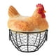 thumbnail image 2 of Cesta para huevos de gallina, contenedor de almacenamiento de huevos, alambre rústico para recolección de huevos frescos, cesta de almacenamiento para, 2 of 8