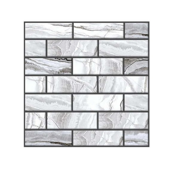 Twfbrm 10 Pieces 3D Wall Panels, Peel and Stick Kitchen Backsplash, Faux Brick Wall Stickers Panel,3D Self Adhesive Brick Tiles for Living Room,Fireplace,Bedroom 30x30cm
