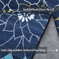 thumbnail image 3 of HOMERRY 8' x 10' Modern Floral Rugs for Living Room Washable Area Rug for Bedroom Non-Shedding Accent Rugs, Blue, 3 of 5