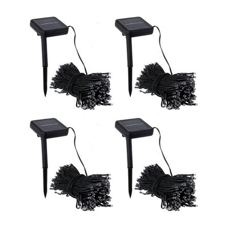 Led Solar String Lights Outdoor Pack of 4 Kanstar 100 LED 39FT White Outdoor Solar String lights for Garden Wedding Party Lamps ()