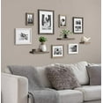 thumbnail image 2 of Kate and Laurel Bordeaux Gallery Wall Frame and Shelf Kit, Set of 10, 7 Frames and 3 Shelves, Gray and White, 2 of 9