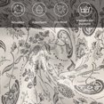 thumbnail image 5 of Grey Paisley Cloth Napkins, Boho Flower Botanical Leaf Branch Washable and Reusable Dinner Napkins Set of 4, Table Napkin for Kitchen Party Birthday Wedding Hotel Housewarming 20"x20", 5 of 8