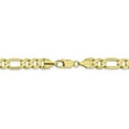 thumbnail image 4 of 10K Yellow Gold 8.75mm Light Concave Figaro Chain 22 Inch, 4 of 5