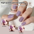 thumbnail image 4 of JODSONE 60Pcs Soak Off Gel Nail Polish Set 55 Colors Base Glossy Matte Top Coat Salon Home DIY Kit, 4 of 8