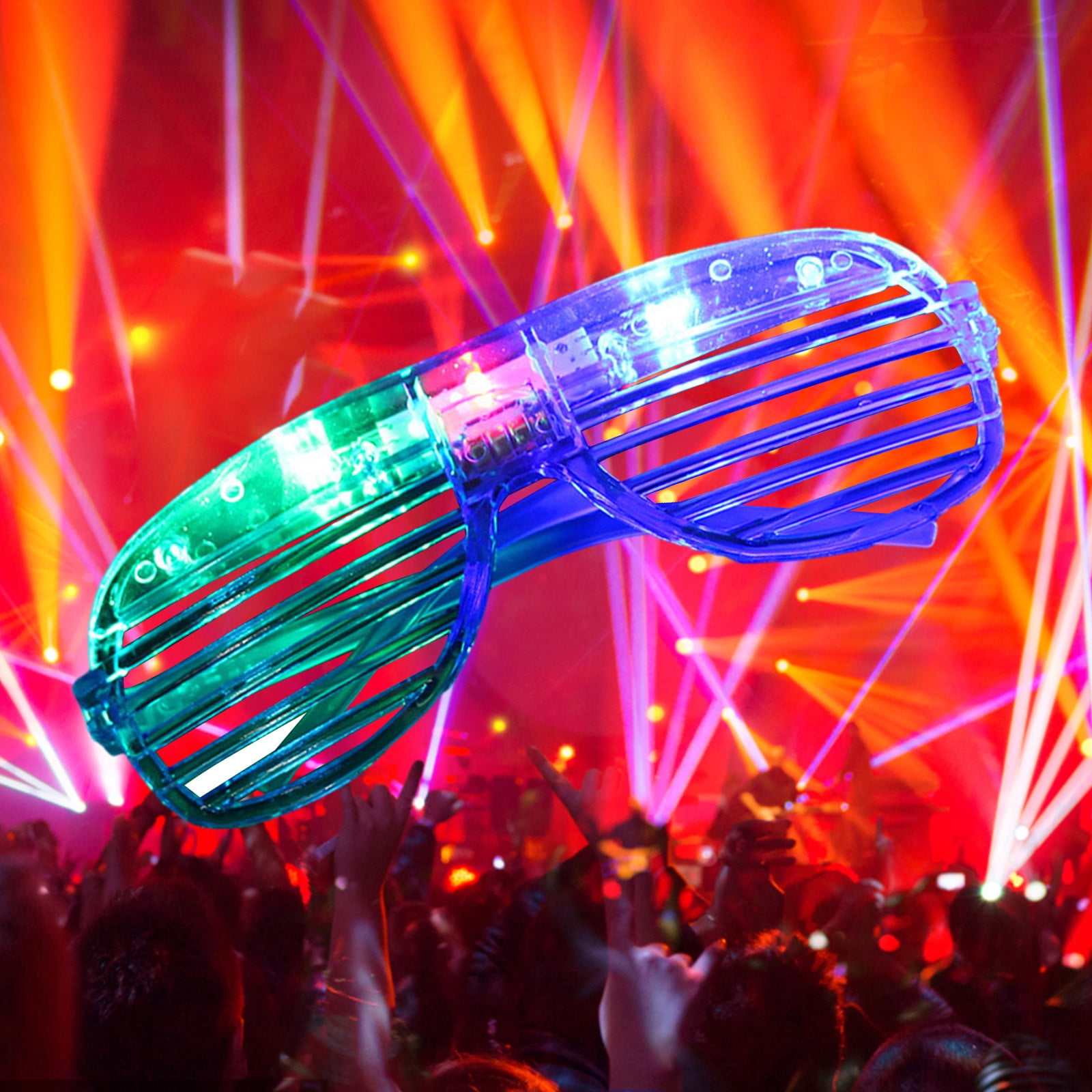 Light Up Glasses Party Supplies, Flashing LED Light up Slotted