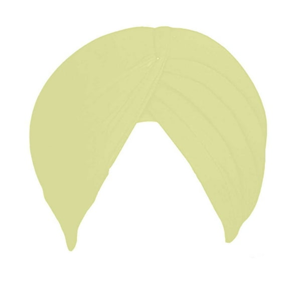 Sikh Cotton Turban For Men | Banana Mania Color | 5Mts Punjabi Pagri (Unstitched Full voile) By Indian Collectible