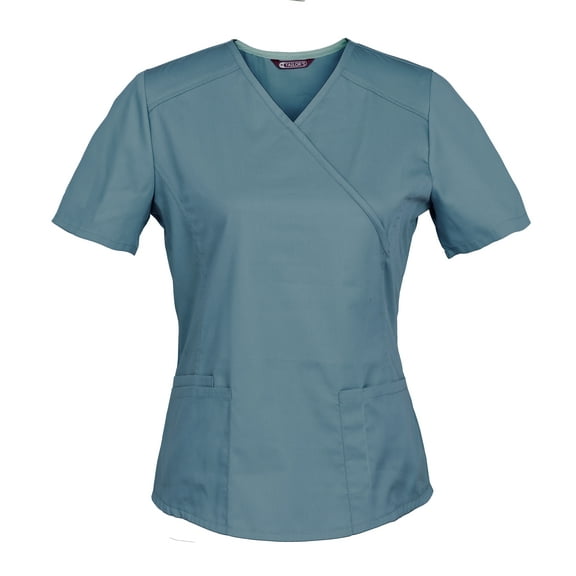 Women's Mock Wrap Scrub Top