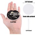 thumbnail image 2 of RYLABLUE Skull and Summer Daisy Black Set of 2 Car Coaster for Drinks, Absorbent Ceramic Stone Coasters Cup Mat with Cork Base for Home Kitchen Room Coffee Table Bar Decor, 2 of 5