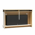 thumbnail image 6 of Mateo Wide Mantel with Linear Electric Fireplace and Remote for TVs up to 65", Ivory Oak/Rustic, 6 of 9