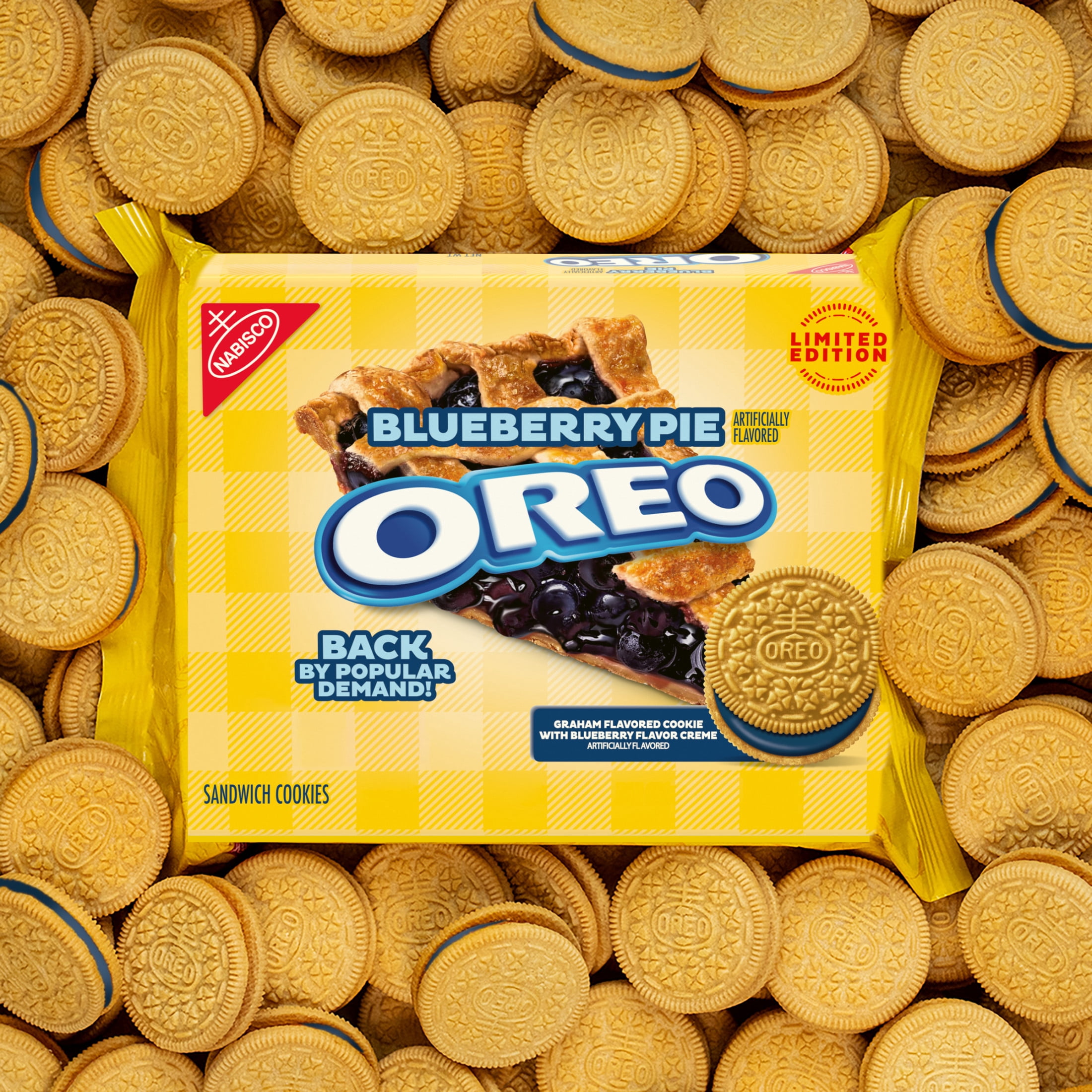 OREO Blueberry Pie Sandwich Cookies, Limited Edition, 10.68 oz