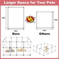 thumbnail image 3 of 24 Panels Portable Small Animals Playpen,48" x 24" x 28" Transparent Pet Playpen,Plastic Enclosure,Puppy Play Pen for Indoors Outdoor Pet Fence for Guinea Pigs,Bunny,Ferrets,Hamsters,Hedgehogs, 3 of 14