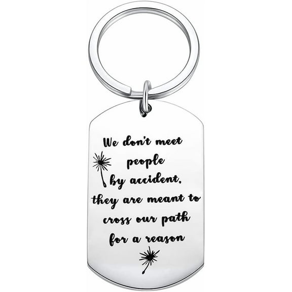 Going Away Gift for Coworker Friends We Don't Meet People by Accident Gifts Keychain for Colleague Leaving Farewell Gift for Friend Co-worker Retirement Gifts Key Ring