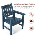 thumbnail image 7 of Stoog Patio Chair Set of 2, Outdoor Garden Chairs with Backrest, Oversized All-Weather Dining Chair Set, 400 lbs Weight Capacity, Blue, 7 of 7