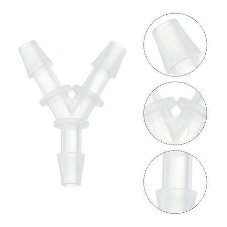 HONITANO 10Pcs Plastic Three-way Connector Y Shape for Pipeline Connectors Garden Hose Repair Connector