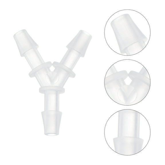 HONITANO 10Pcs Plastic Three-way Connector Y Shape for Pipeline Connectors Garden Hose Repair Connector