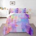 thumbnail image 2 of jejeloiu Colorful Graffiti Art Full Size Comforter Sets Kids,Oil Painting Aesthetic Bedding Sets,Reversible,3 Pieces, 2 of 8