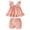 Pink, variant on HOWPAY Baby Girl Outfits Summer Solid Color Sleeveless Crew Neck Tops and Wide Leg Shorts Outfit Causal Comfy 2 Piece Sweatsuits Set Blue