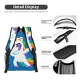 thumbnail image 4 of Goofa Cool Unicorn Star Golden Pattern Comfortable Student Backpack - Ergonomic Design, Durable, Water-Resistant, Multi-Compartment,Travel, and Outdoor Activities, 4 of 5