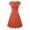 *Orange, variant on ClodeEU Womens Elegant Vintage Summer V-Neck Loose Fit Short Sleeve A-Line Dress Beige,Womens Plus L