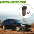 thumbnail image 2 of Cubierta de pomo de cambio Unique Bargains para Chevrolet Malibu 2016-2020, antideslizante, negra y marrón, protector de mango de cambio de palanca de cuero sintético, 1 pieza, 2 of 6