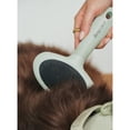 thumbnail image 2 of Dexypaws: Slicker Brush - Medium - Sage Green, Dog & Cat Grooming Tool, Stainless Steel Teeth, Remove Fur-Tangles-Dirt, Coat Maintenance, 7 x 4.1", 2 of 11