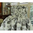 thumbnail image 2 of Plutus PB16428-6090-TC Ivory Rabbit Faux Fur Handmade Throw, Ivory & Gray - 60 x 90 in., 2 of 2