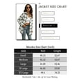 thumbnail image 6 of ONLYSHE Womens Plaid Shirts Shacket Jacket Long Sleeve Button Down Cardigan Boyfriend Shirt Coats, 6 of 7