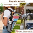 thumbnail image 5 of Xoenoiee Cow Daisy Flower Print Clear School Backpack Lightweight Casual Daypack See Through Schoolbags for Teens Girls Large Capacity Rucksack with Adjustable Strap Back to School Bookbag, 5 of 7