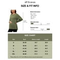 thumbnail image 6 of Ecavus Women's Oversize Maternity Clothes Side Slit Long Sleeves Tops With Pocket Fall Mama Pregnancy Tops Army Green XL, 6 of 7