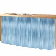 thumbnail image 2 of Blue Cabinet Curtain 28"W x 51"L, Modern Abstract Art Ombre Striped Dust-Proof Privacy Curtain for Closet Shelves Self Adhesive, Sink Skirt for Bathroom Vanity Kitchen Laundry Room, 2 of 9