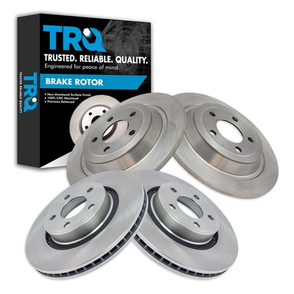 TRQ Front and Rear Brake Rotors Set Fits Select 2015-2020 Ford Mustang
