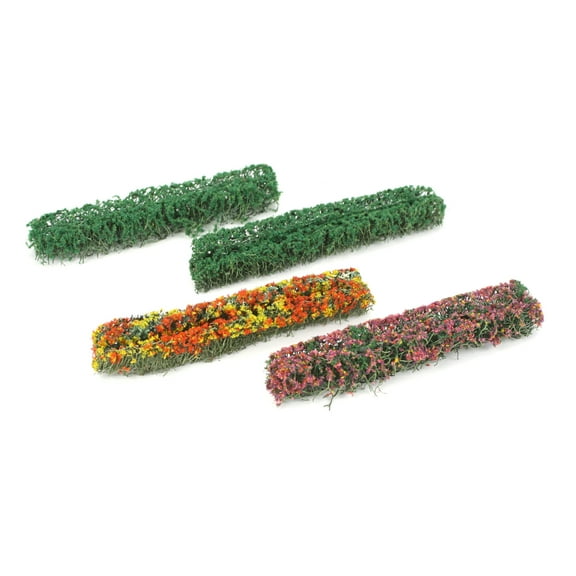 JTT Scenery Products Flower Hedges Green/Blossom Blended 5x3/8x5/88 JTT95509 Train Scenery Non Scale