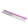 thumbnail image 1 of Peigne de Toilettage pour Chiens, Peigne en Acier Réutilisable pour Animaux de Compagnie Empêche les Extrémités Arrondies Statiques 2 Densités Différentes pour les Races à Poils Longs Rouge 16cm / 6,3in, Violet 19cm / 7,5in, Bleu 22cm / 8.7in, Vert, 1 of 8